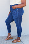 Ankle Detail Skinny Jeans | Judy Blue | Rubies + Lace