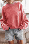 Ribbed Hem | Dropped Shoulder Sweatshirt - Multiple Options | Rubies + Lace