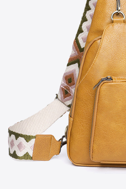 Take A Trip Leather Sling Bag | Multiple Color Options | Rubies + Lace