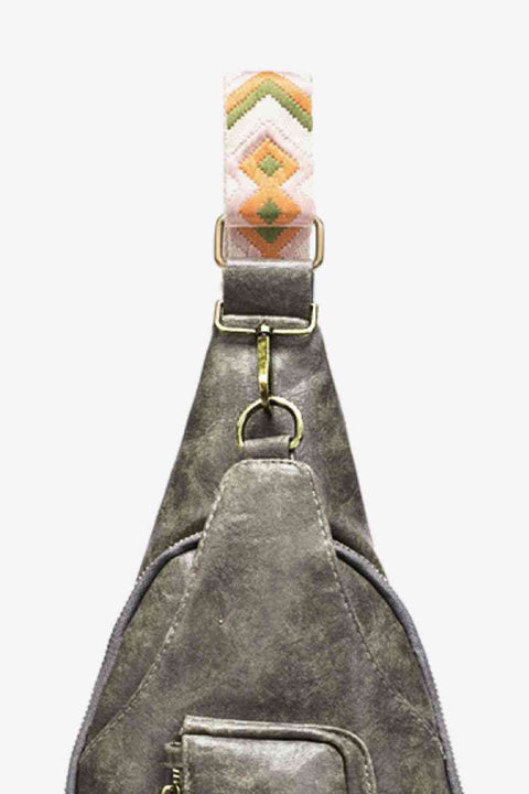 All The Feels | Side Pocket Leather Sling Bag | Rubies + Lace