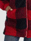 Holiday Plaid | Hooded Jacket with Pockets | Rubies + Lace