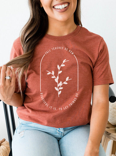 Fall Teaches Us How Beautiful It Is | Seasonal T-Shirt | Ruby’s Rubbish®