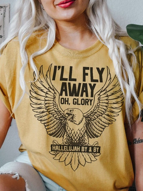 I'll Fly Away Oh Glory | Christian T-Shirt | Ruby’s Rubbish®