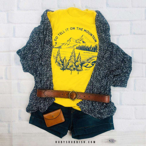 Go Tell it on the Mountain | Seasonal T-Shirt | Ruby’s Rubbish®