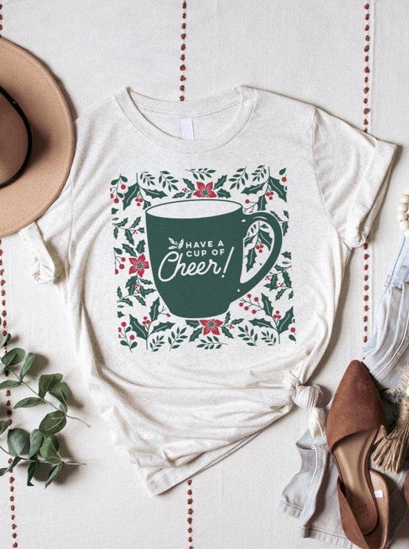 Have A Cup of Cheer | Seasonal T-Shirt | Ruby’s Rubbish®