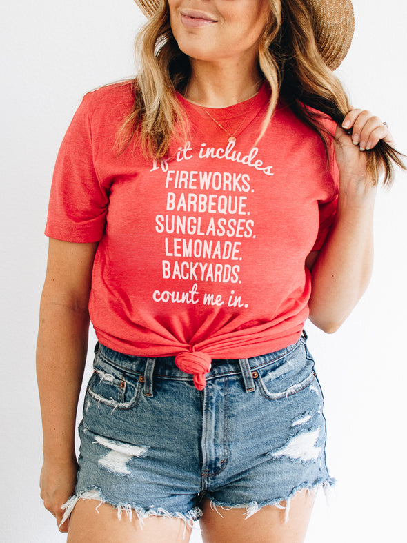 If It Includes Summer Edition | Funny T-Shirt | Ruby’s Rubbish®