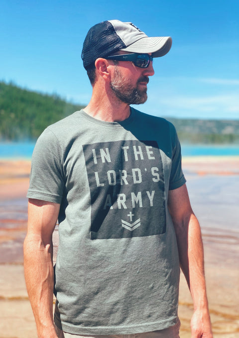 In the Lord's Army | Men's Christian T-Shirt | Ruby’s Rubbish®