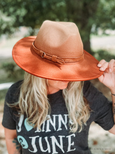 Camel + Rust Ombré | Fashion Hat | Ruby’s Rubbish®