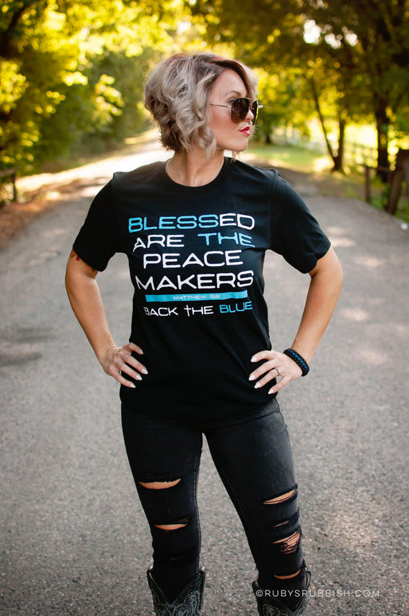 Blessed are the Peacemakers | Scripture T-Shirt | Ruby’s Rubbish®
