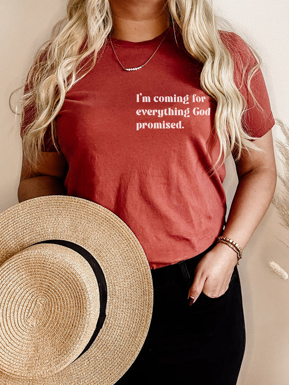 I'm Coming For Everything God Promised | Christian T-Shirt | Ruby’s Rubbish®