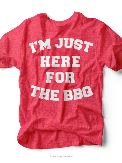 I'm Just Here For the BBQ | Men's Funny T-Shirt | Ruby’s Rubbish®