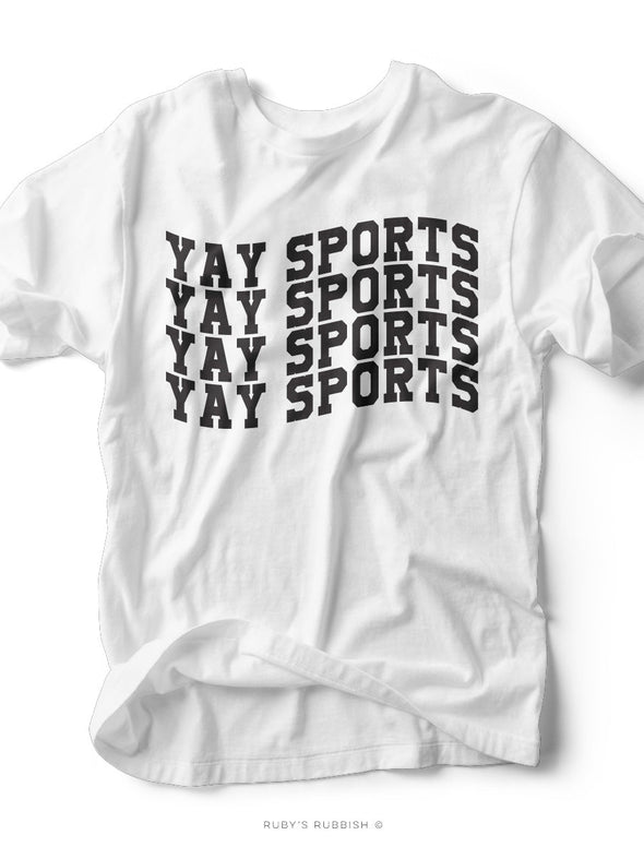 Yay Sports Yay Sports Yay Sports | Game Day T-Shirt | Ruby’s Rubbish®